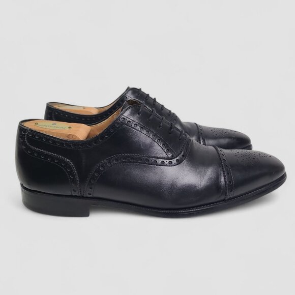 Magnanni Black Leather Shoes Men’s Size 13 M Made In Spain - Picture 3 of 12